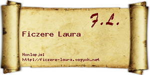 Ficzere Laura névjegykártya